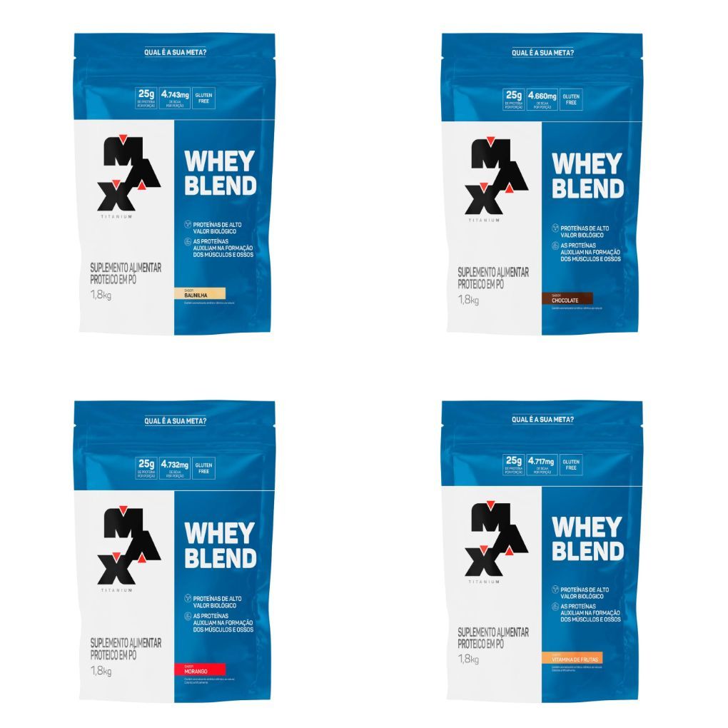 Whey Blend Refil 1,8kg Max Titanium