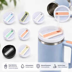 Tampa de Reposição Antivazamento para Garrafa Térmica 1200ml (40oz) com Vedação Perfeita
