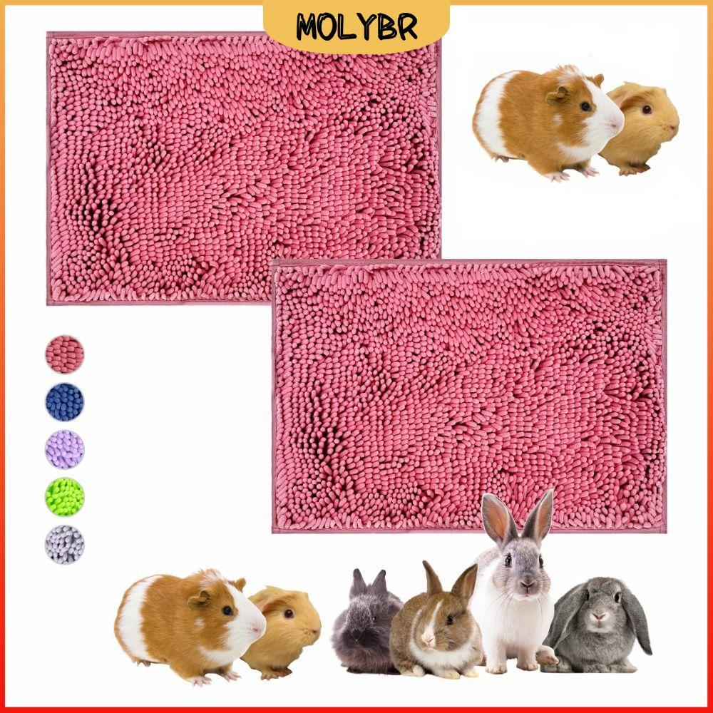 Almofada Lavável Para Animais De Estimação MOLYBR , Forro De Gaiola De Cobaia De Lã De Chenille Reutilizável Animal Pequ