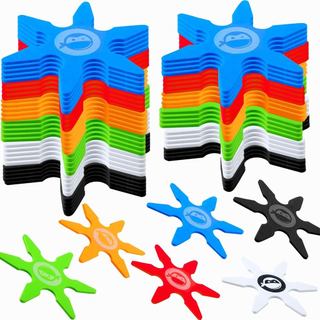 60 Peças de Estrelas de Espuma Ninja de 4 Polegadas, Brinquedos de Estrelas de Espuma para Crianças e Meninos, Lembrança