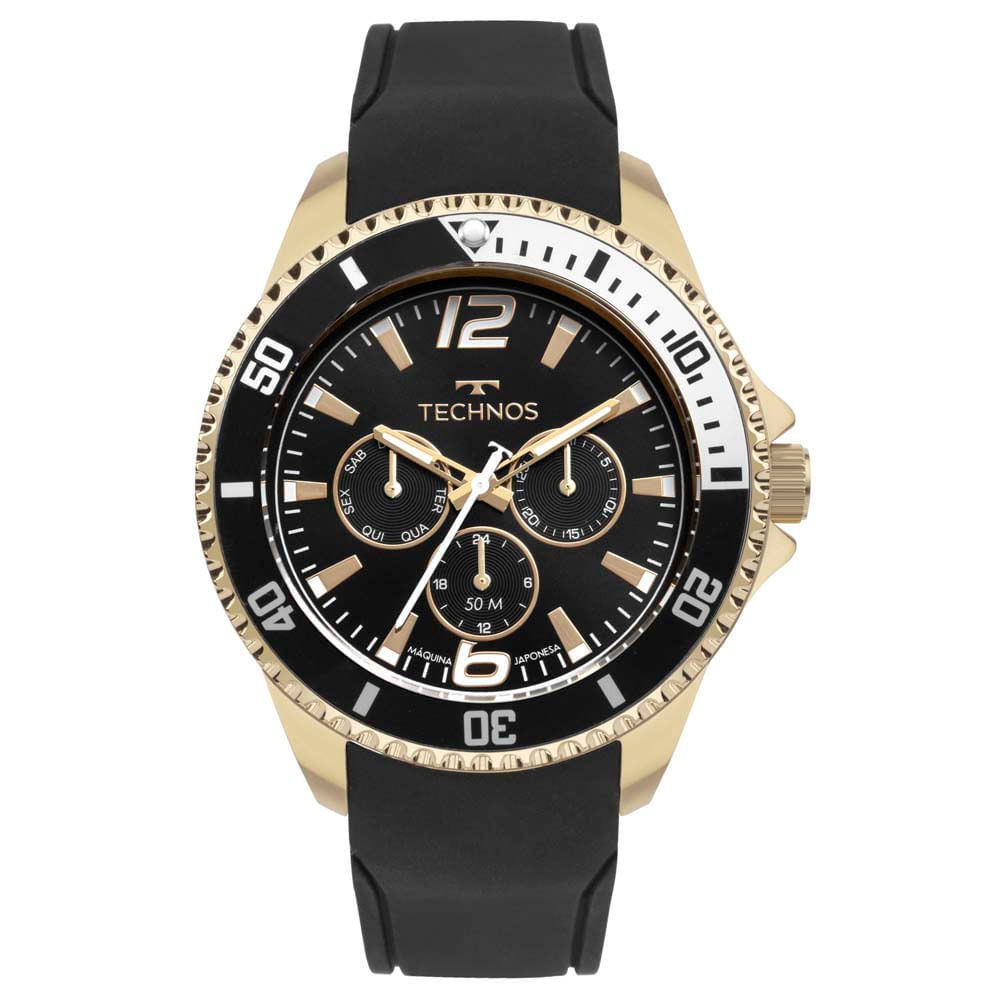 Relógio Technos Masculino Racer Dourado - 6P29ALF/2P