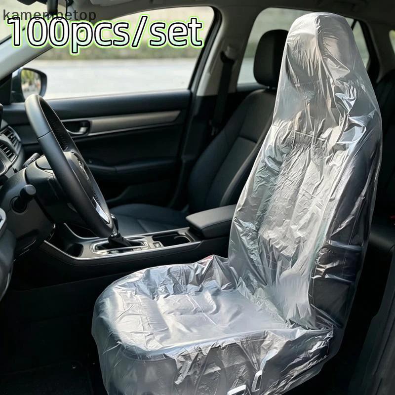 Capas Descartáveis Para Assento De Carro , 100 Peças , Respirável , À Prova D'água , Antiincrustante De Poeira , Aluguel