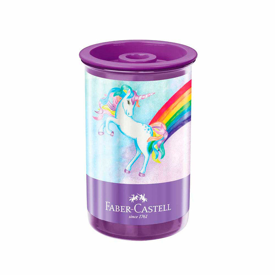 Apontador tubo com coletor Unicórnio SM/123UNIZF/581544 com 1 unidade Faber-Castell · foto 2