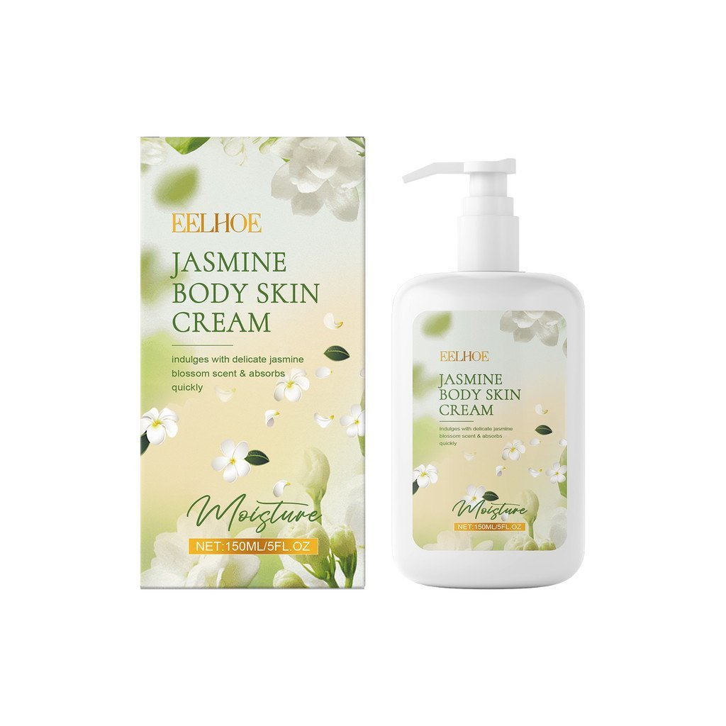 A Loção Corporal Hidratante e Rejuvenescedora de Jasmim EELHOE nutre e hidrata a pele, tornando-a delicada e macia.