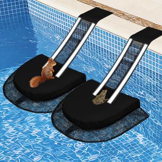 Rampa de Resgate para Animais, 2 Peças de Almofadas Salva-Sapos para Piscinas, Plataforma Flutuante para Sapos, Ponte de