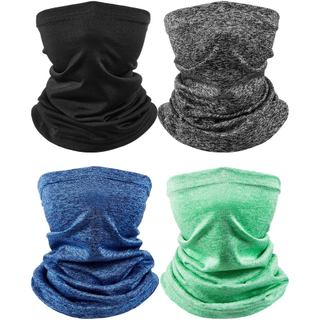 SATINIOR 4 Peças Protetor de Pescoço Infantil de Verão Unissex, Cobertura Facial Refrescante, Lenço Respirável, Bandana 
