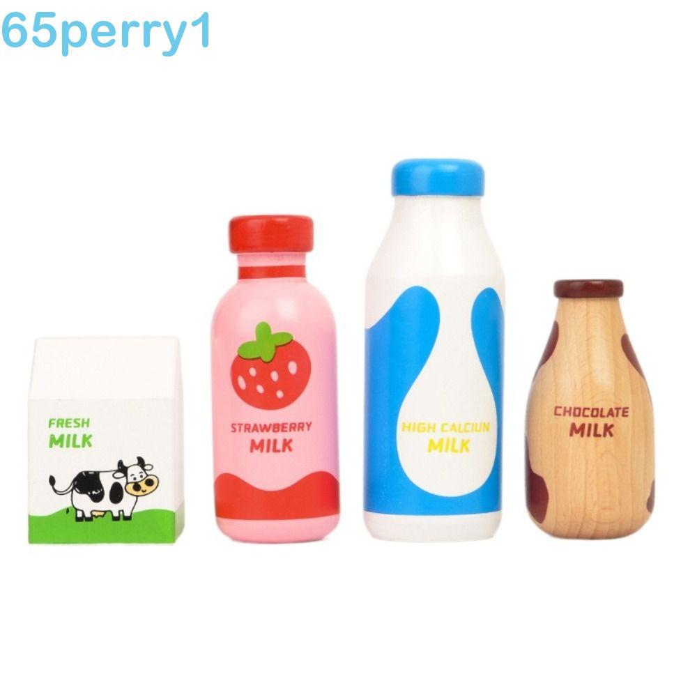 PERRY1 Brinquedos De Comida De Cozinha , Brinquedo Educacional De Garrafa De Bebida De Jogo De Imitação , Leite De Simul