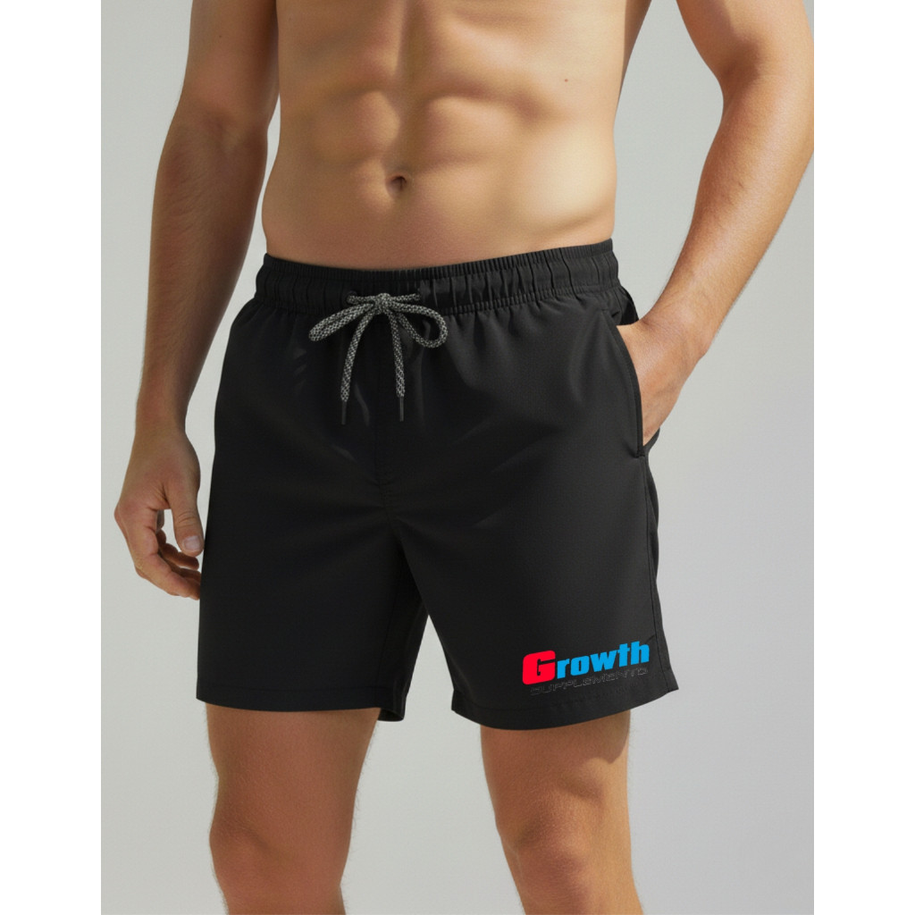 Bermuda Esportiva de Elastano Masculina - GROW-03 - Academia Corrida Skate Basquete Otaku
