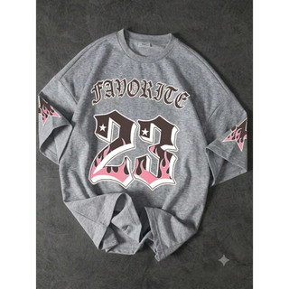 Camiseta Masculina Algodão Premium Adulto Plus Size Streetwear Over Estampado favorite 23 Pink Estrela Moda Over