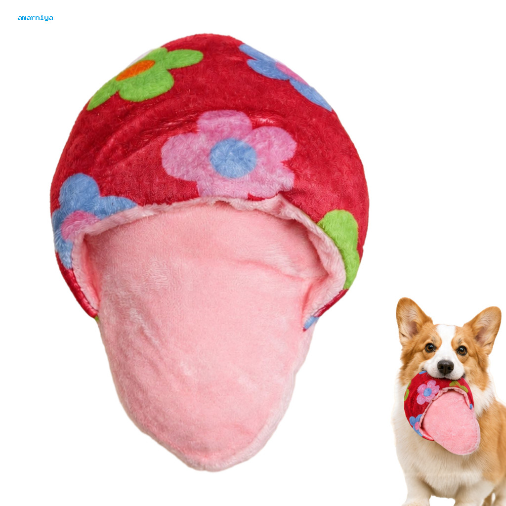 AM | Brinquedos Interativos Para Animais De Estimação , Brinquedo De Pelúcia Em Forma De Chinelo Fofo Com Som Macio De M