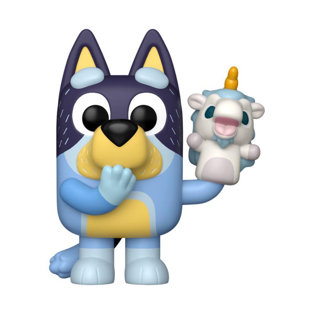 Boneco Funko Pop! Bluey - Bandit Com Unicornio — imagem 2 de 2