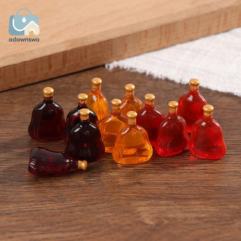 ADAWA 10 Peças Garrafas Em Miniatura Para Casa De Bonecas Fingir Brincar Boneca Comida Bebida Acessórios Meu