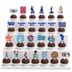 Tags Toppers de Docinhos Mamma Mia Decoração Cupcake Brigadeiro Festa