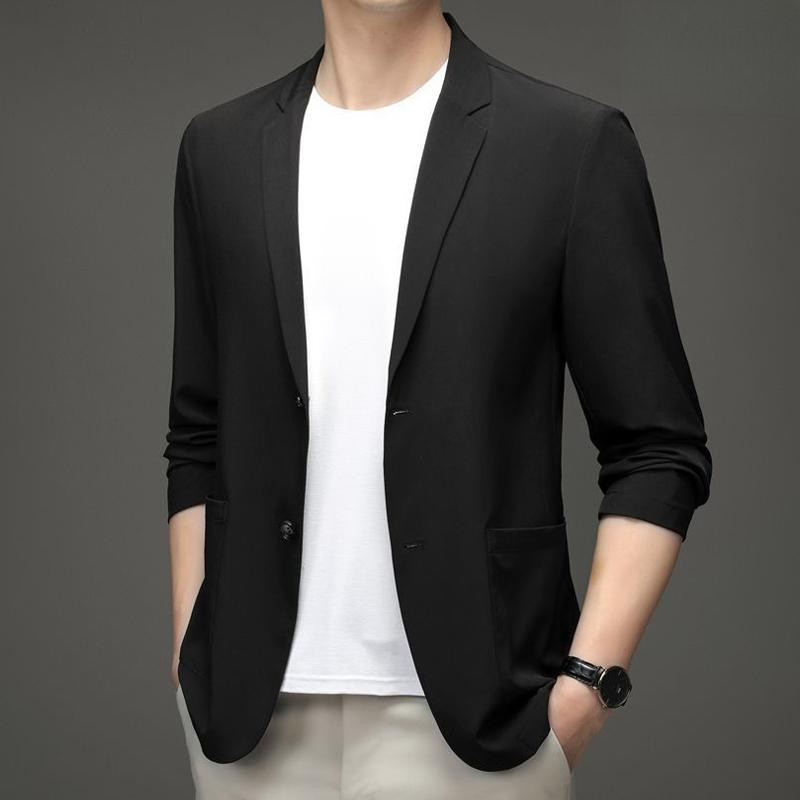  Blazer Casual Masculino Leve Terno De Negócios Jaet Bla Luto Top Novo