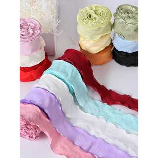 Fita plissada fita de embrulho de flores diy Floral presente bolo embrulho decoração buquê de presente embrulho cetim