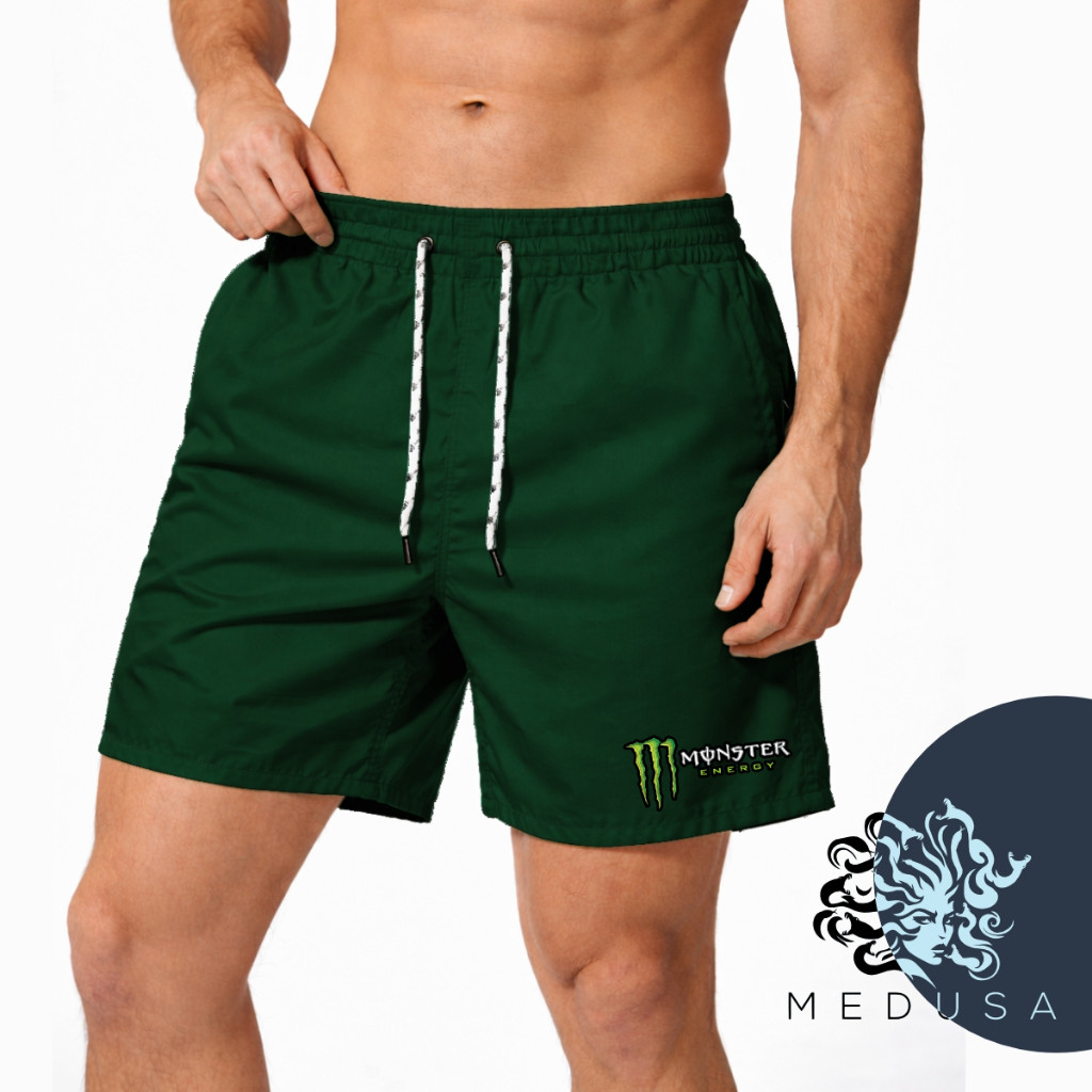Bermuda tactel elastano Mauricinho Masculino Esportiva Tactel Academia Corrida Skate Estilosa Confortável