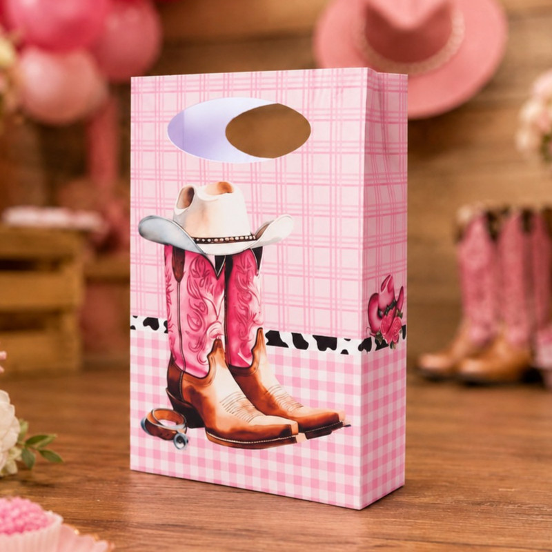 Mini Sacolinha Surpresa Personalizada Lembrancinha Festa Boiadeira Infantil Aniversário Decoração PEGUE E MONTE