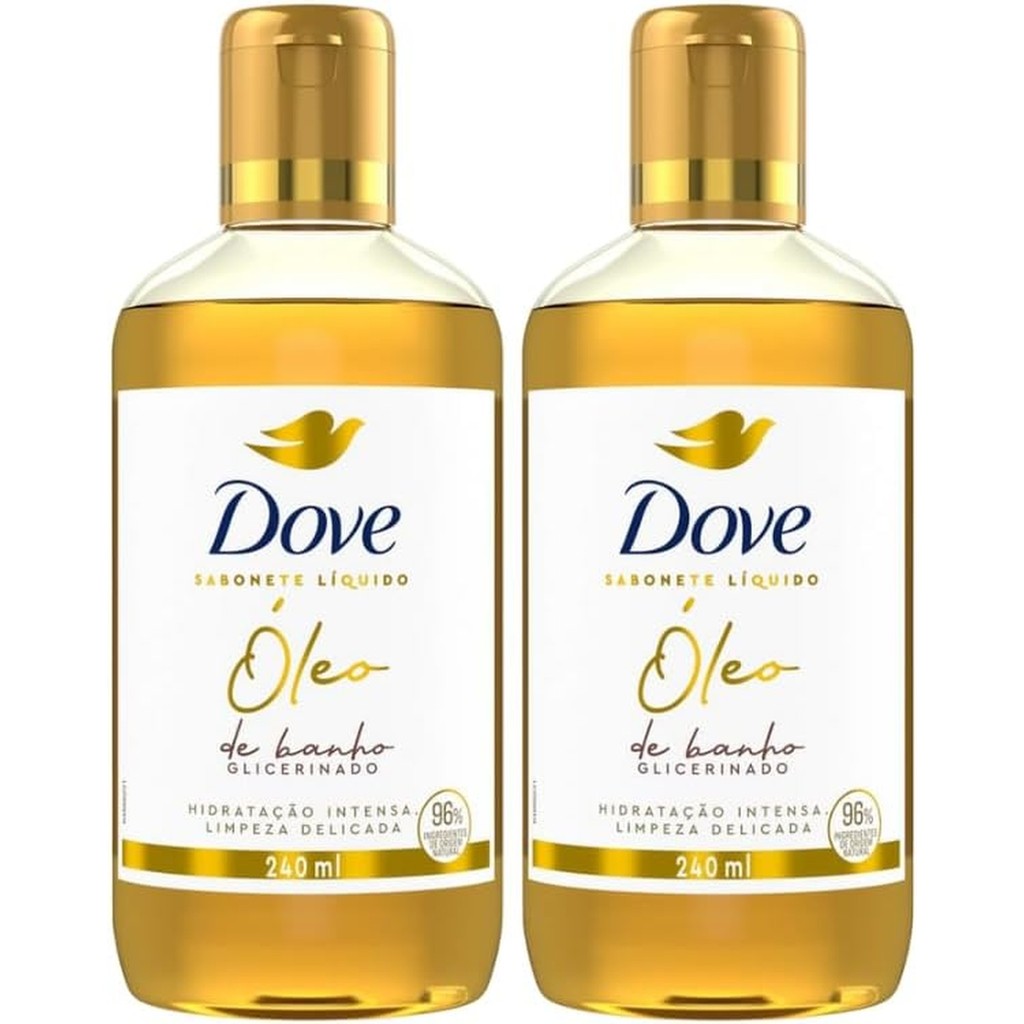 Kit 2 unidades de Dove Óleo de Banho Glicerinado 240ml