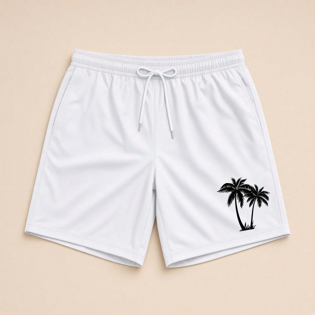 Short Moda Praia Masculino Bermuda Verão Tec Tell Coqueiros Academia Treino Corrida Musculacao Fit
