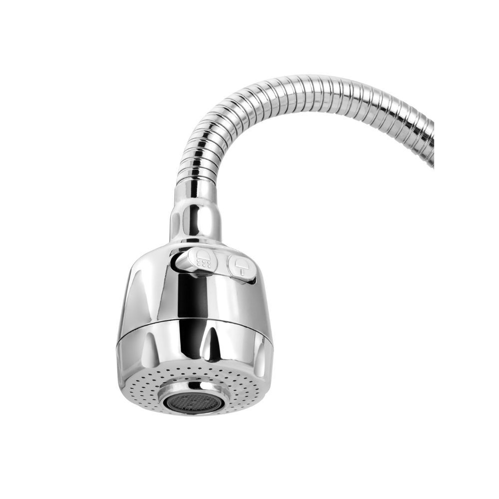 Misturador Cozinha Parede Gourmet Flexivel Metal Cromado Luxo Bica Inox 1/4 Volta Ceramica — imagem 2 de 2