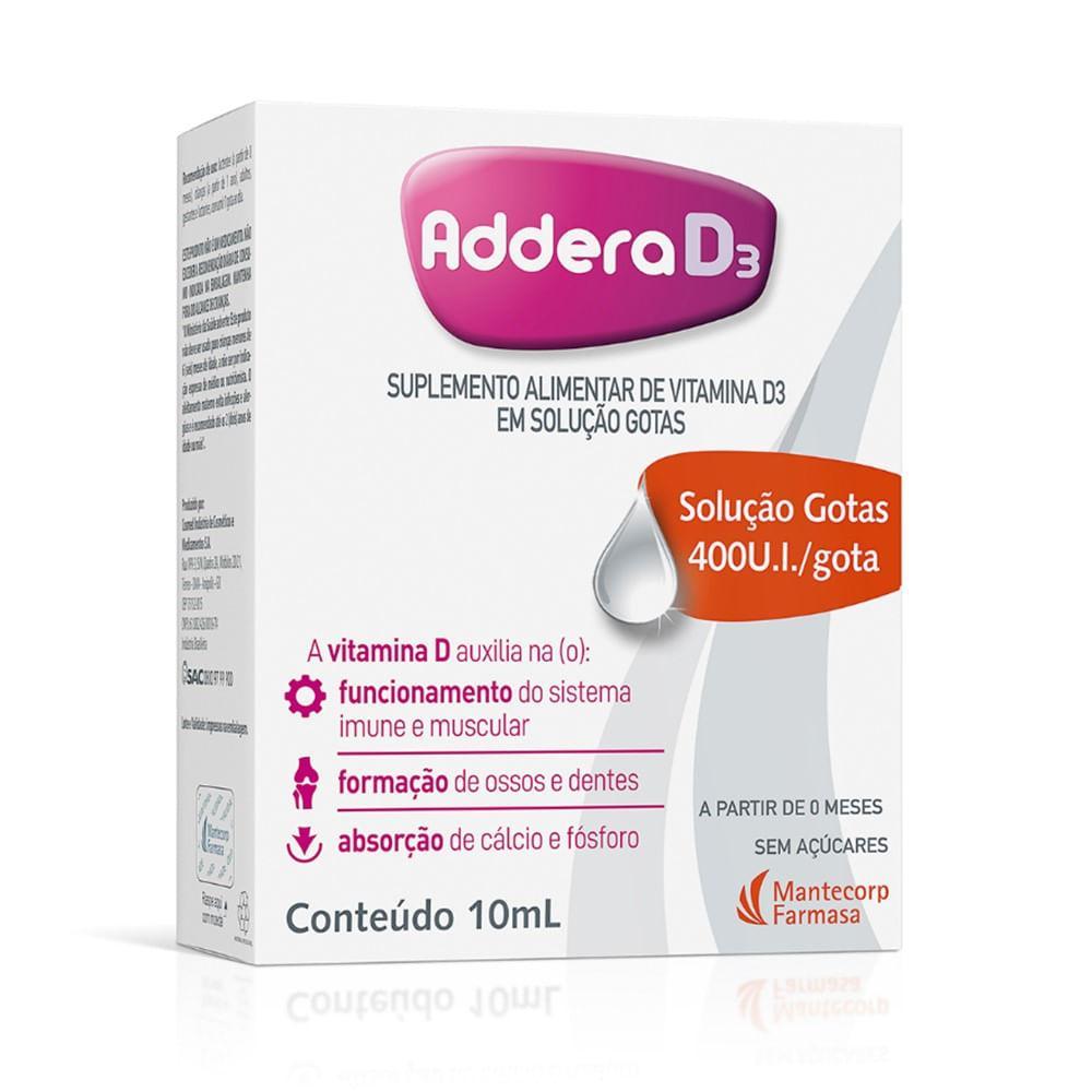 Vitamina Addera D3 400UI Gotas - 10mL