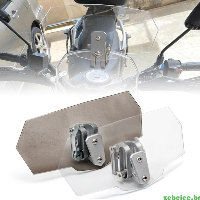 zebeiee Pára-Brisa Motocicleta Ajustável Defletor Para A Das Motocicletas