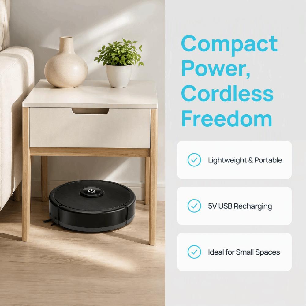 Robô De Varredura , Aspirador Sucção Poderoso Automático De 6000Pa , Limpeza Recarregável De Carregamento USB