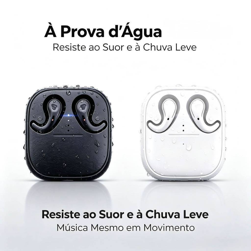 Fones de ouvido intra-auriculares sem fio com Bluetooth, modo de hibernação, compactos e portáteis T-70