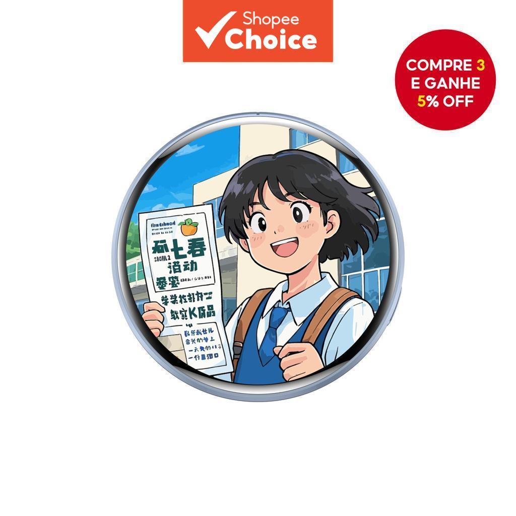 Crachá LED Inteligente Bluetooth Exibição De Fotos De Vídeo Personalizado Para Decoração Vestível De Cosplay De Anime-Pr
