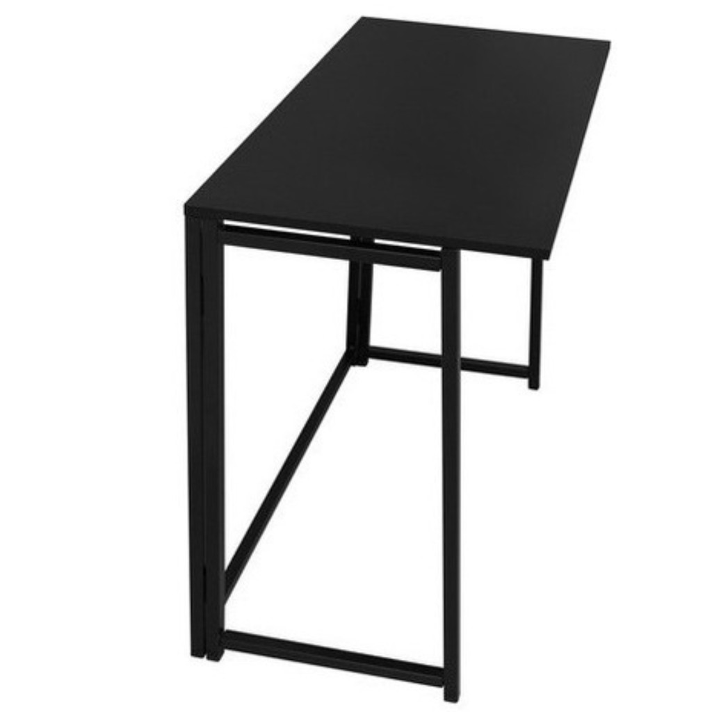 Escrivaninha Mesa Escritório Dobrável Slim Notebook Black