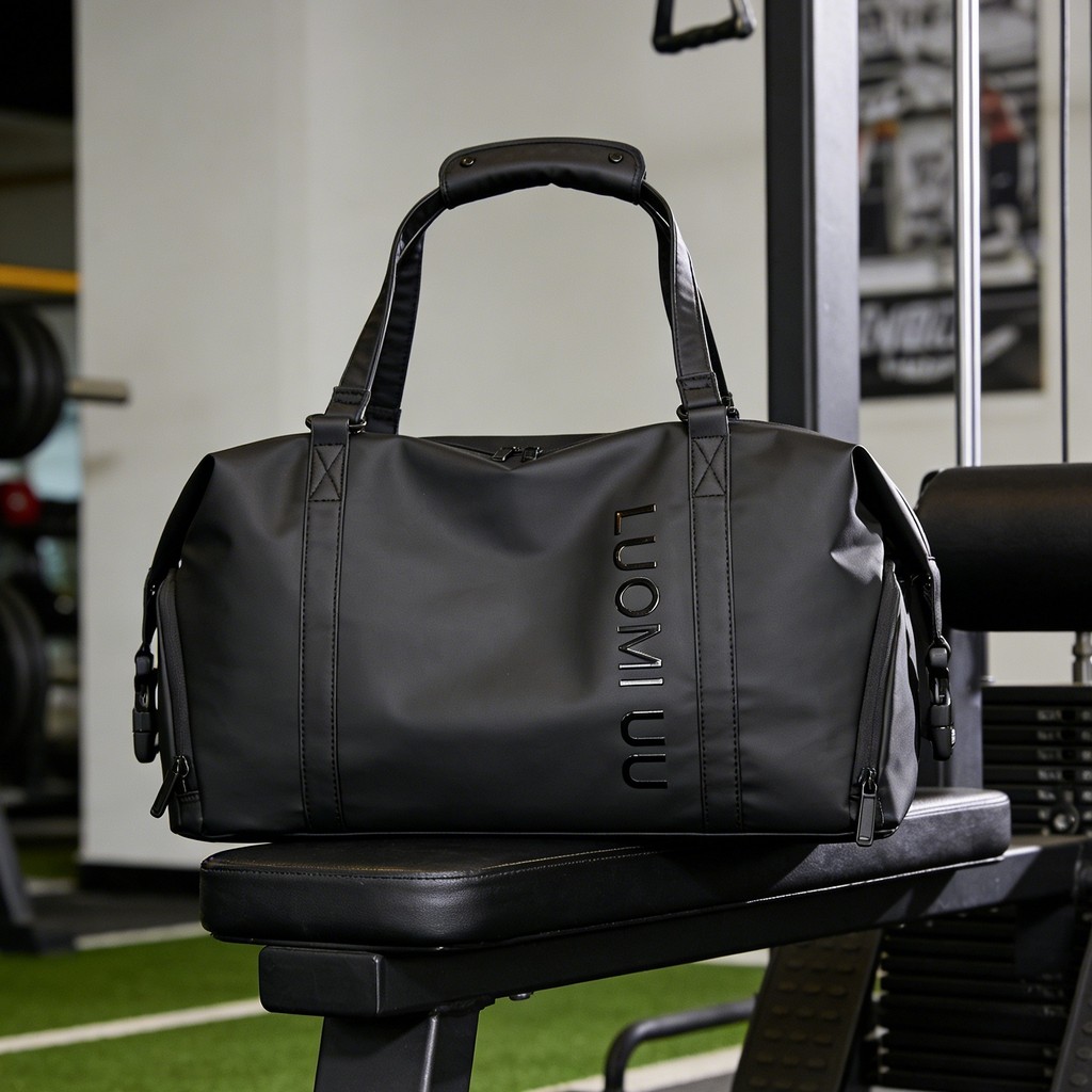 Bolsa de ginástica esportiva masculina, bolsa de bagagem de viagem tamanho pequeno, leve, à prova d'água, grande capacid