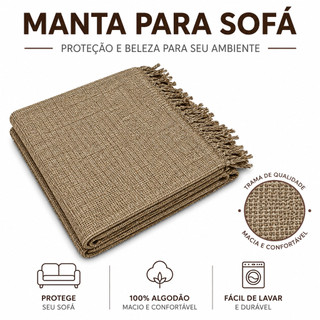 Manta Para Sofá  Retrátil 2,10X1,20 Cama Poltrona Decorativa 100% Algodão.