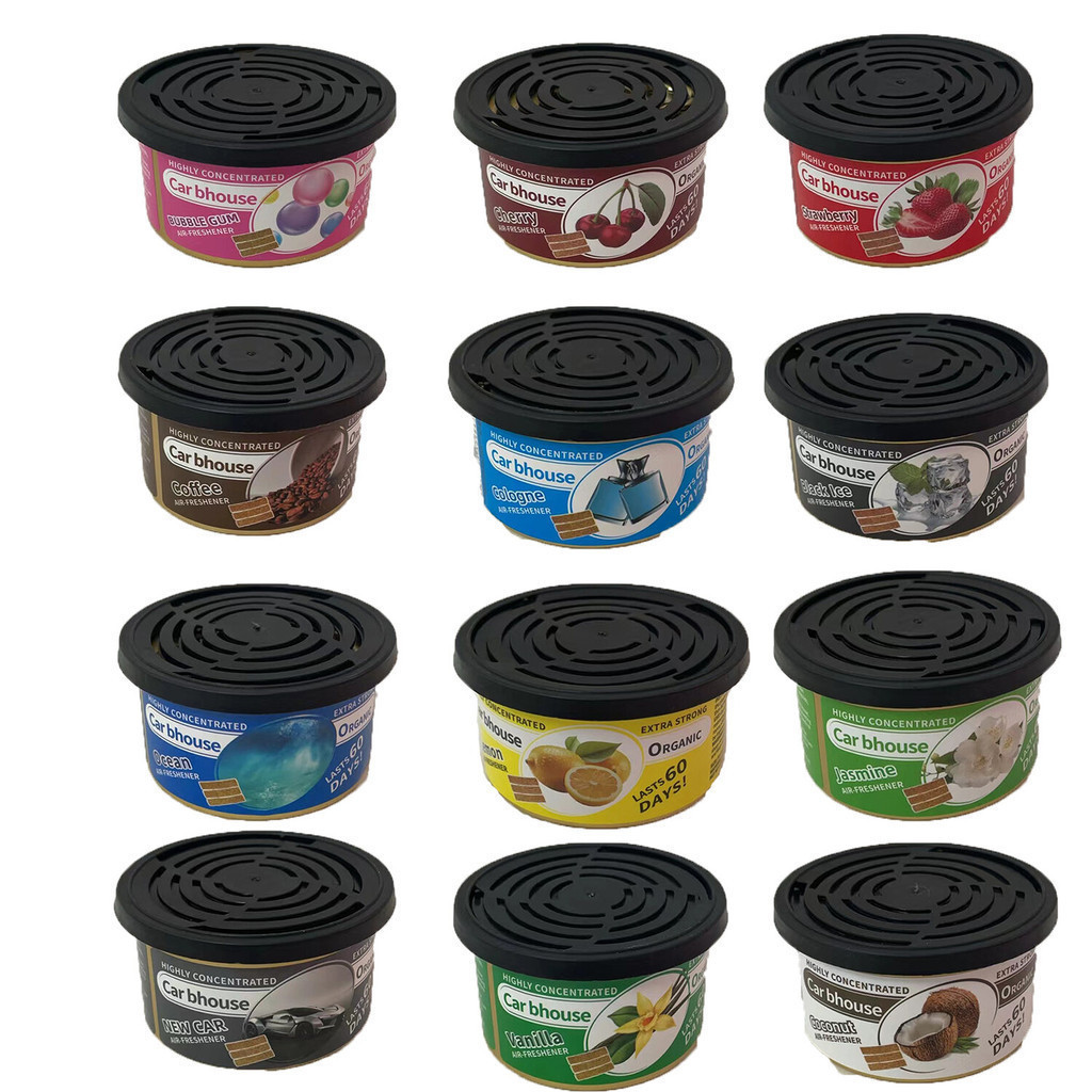 Desodorizador de ar com aroma de chiclete orgânico, cada lata contém 3 blocos de aroma à prova de vazamentos, ideal para