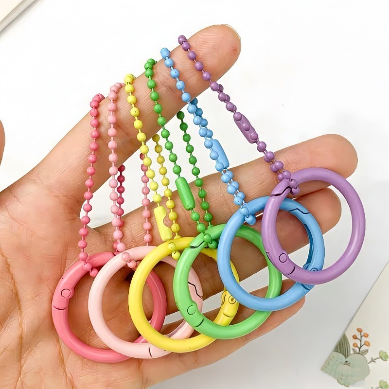 Corrente de Miçangas com Argolas de Ligação Material para Bijuteria Artesanato DIY 10-40 Unidades