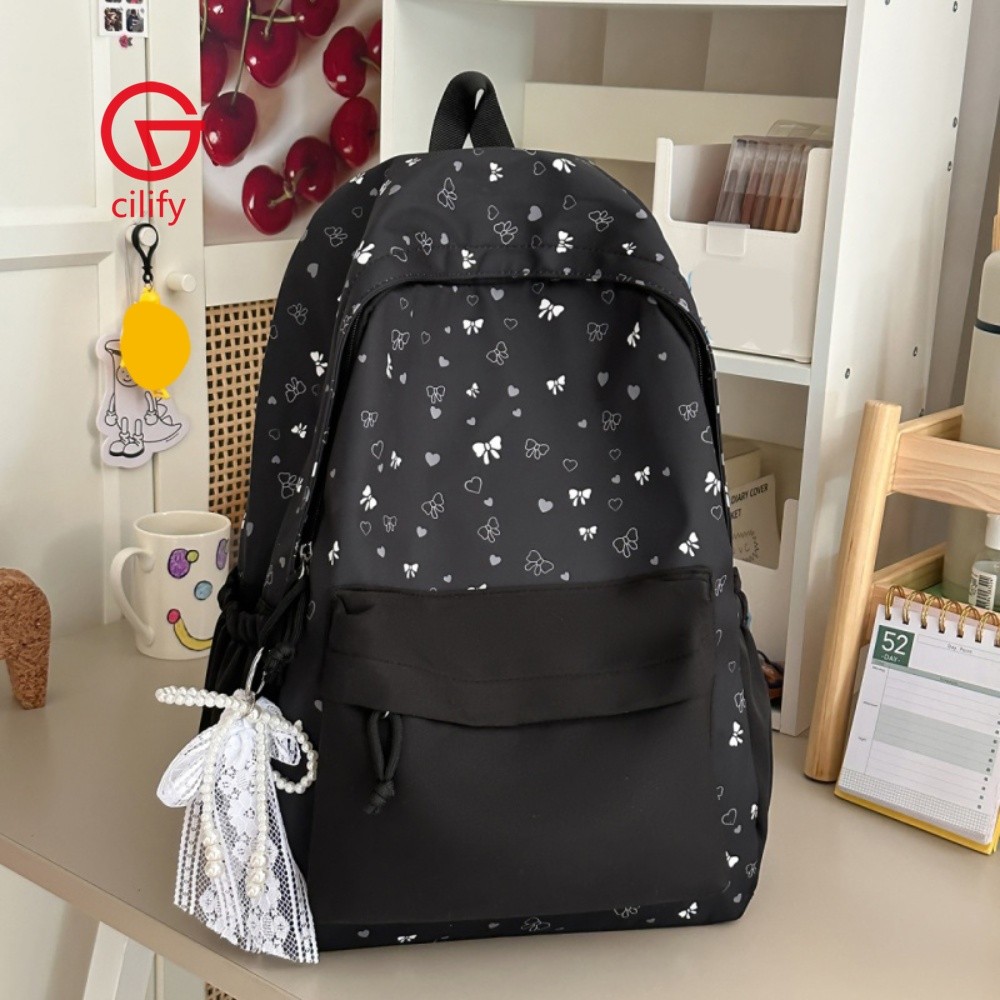 Mochila Feminina Fofa Com Pingente Estética Para Trabalho Diário Em Viagens