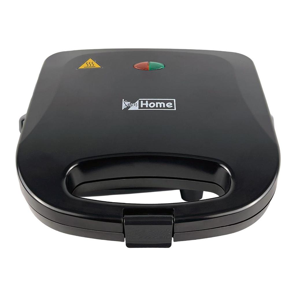 Sanduicheira Grill Antiaderente Preta 750W SAN004 - Seven Home