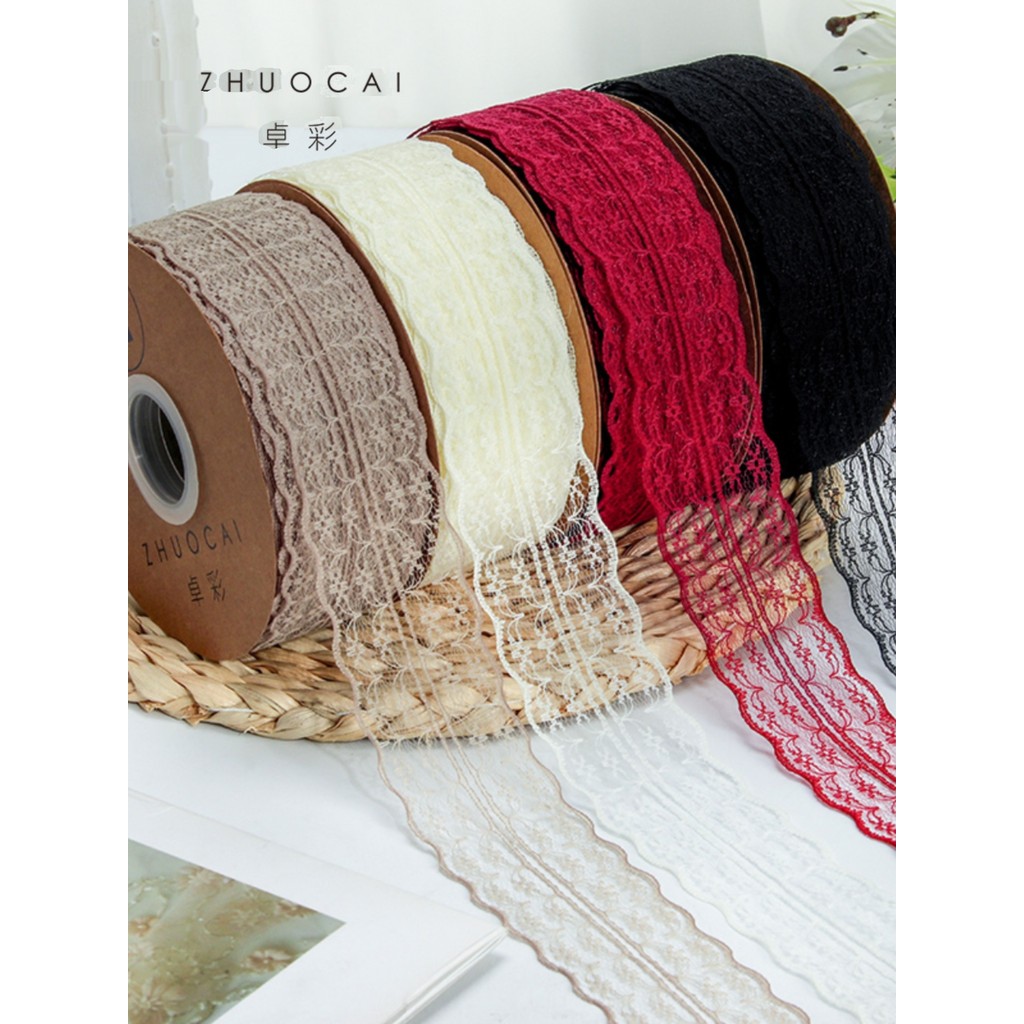 Zhuocai flor fita de renda presente gravata decorativa buquê fita de cozimento estilo coreano laço Floral