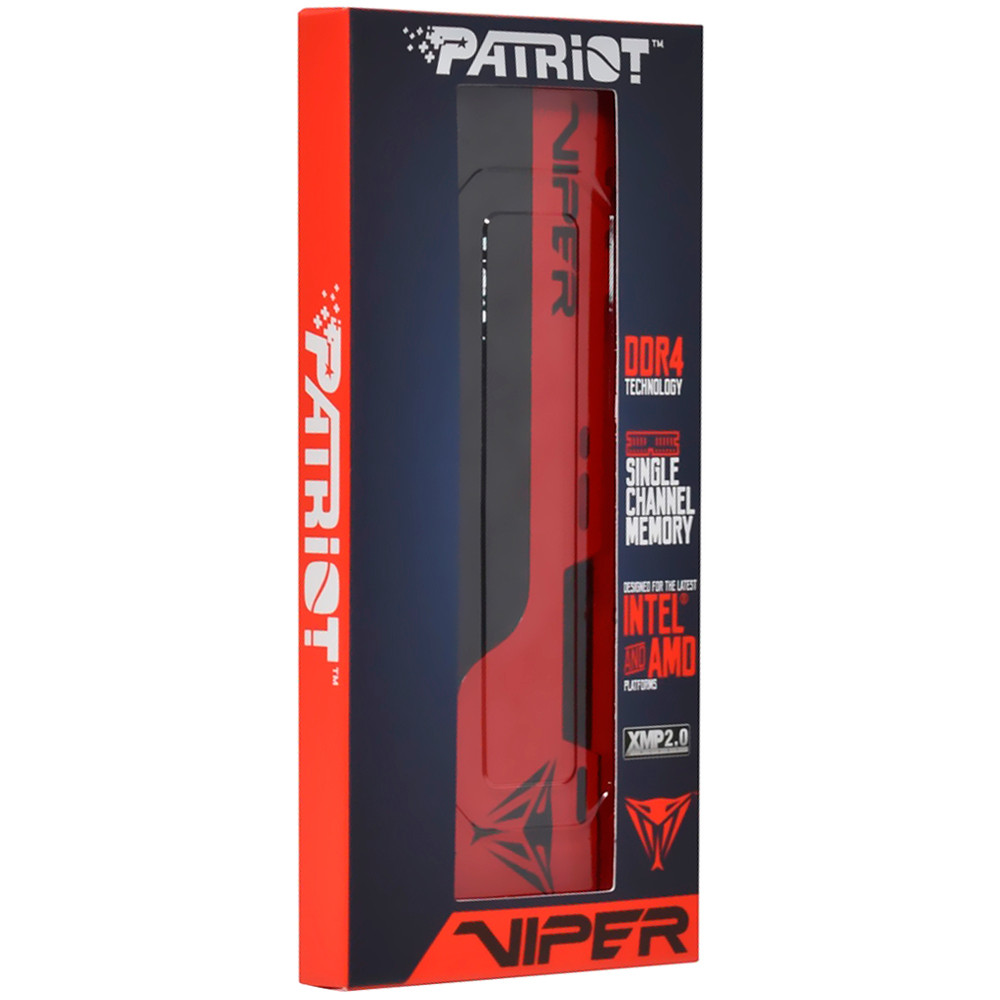 Memória RAM Patriot Viper Elite II DDR4 8GB 3200MHz - Vermelho (PVE248G320C8)