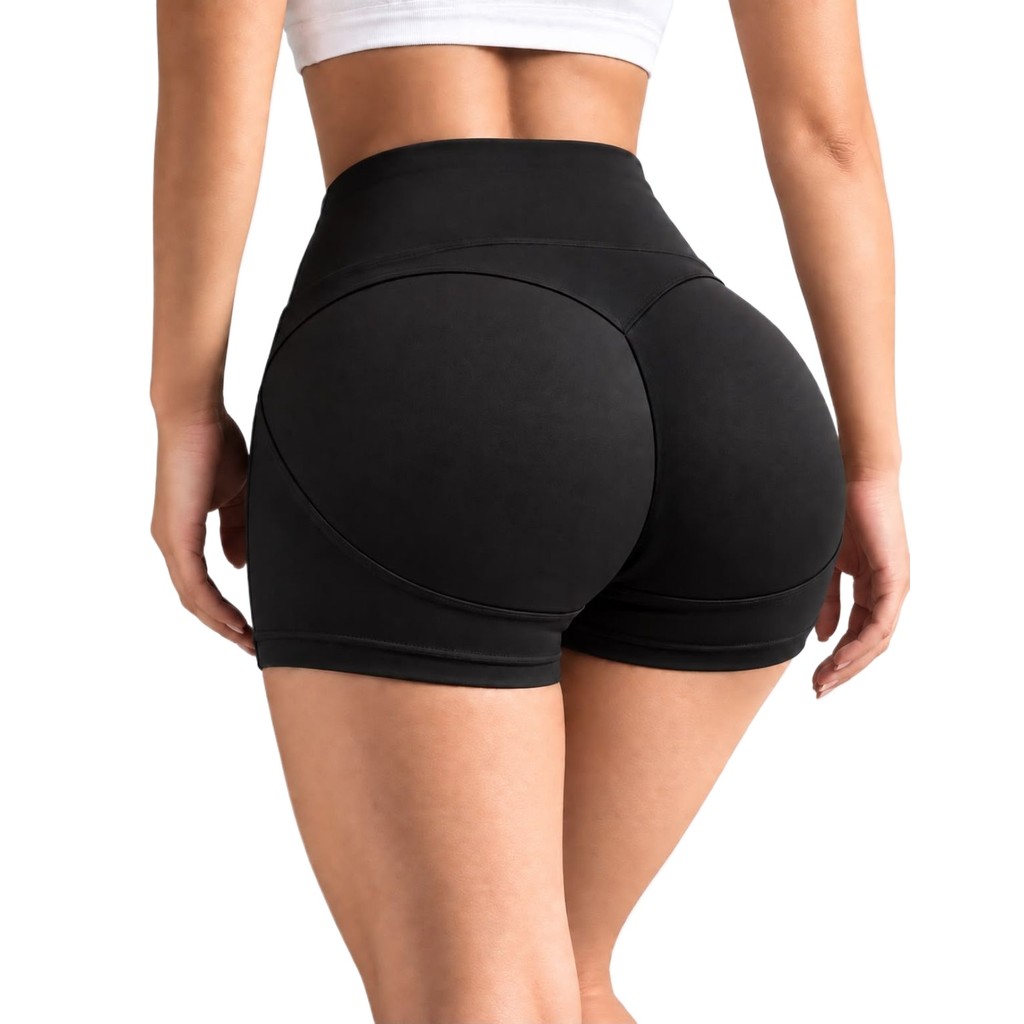 Shorts Modelador Empina Bumbum Academia Treino Cintura Alta Sem Transparência Tecido Premium