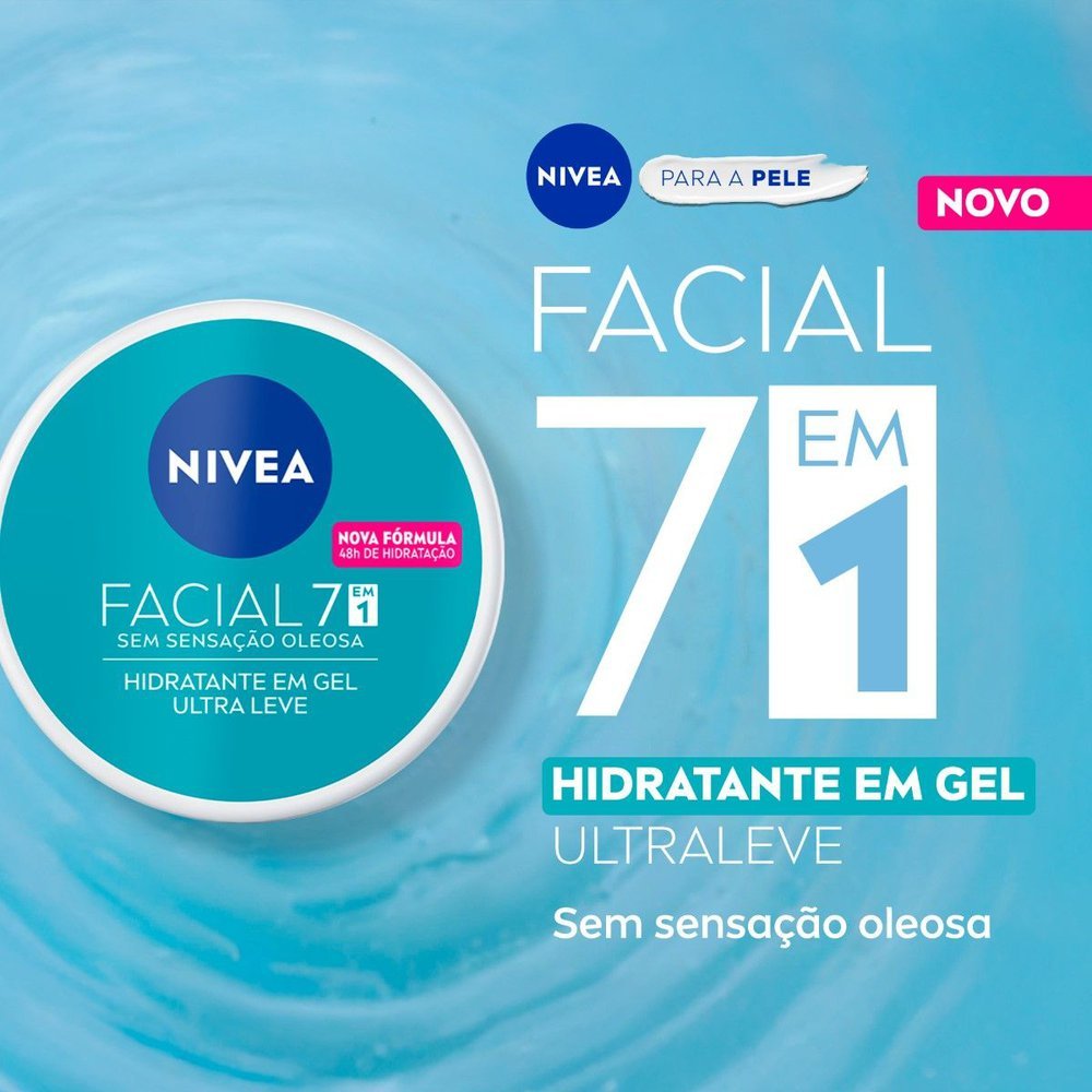 Creme Hidratante Facial em Gel Nivea Ultraleve 7 em 1 100g · foto 2