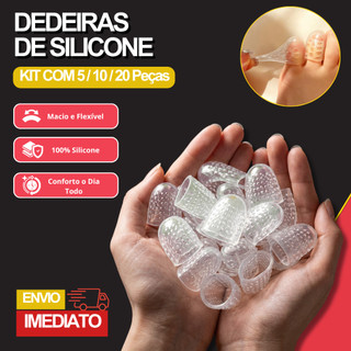Kit 5/10/20 Pares Dedeiras De Silicone Protetor Unha Encravada Calo Para Dedo Dos Pés Alívio da Dor Macio