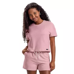 Short Juvenil Menina Essentials Elian Beats Rosa