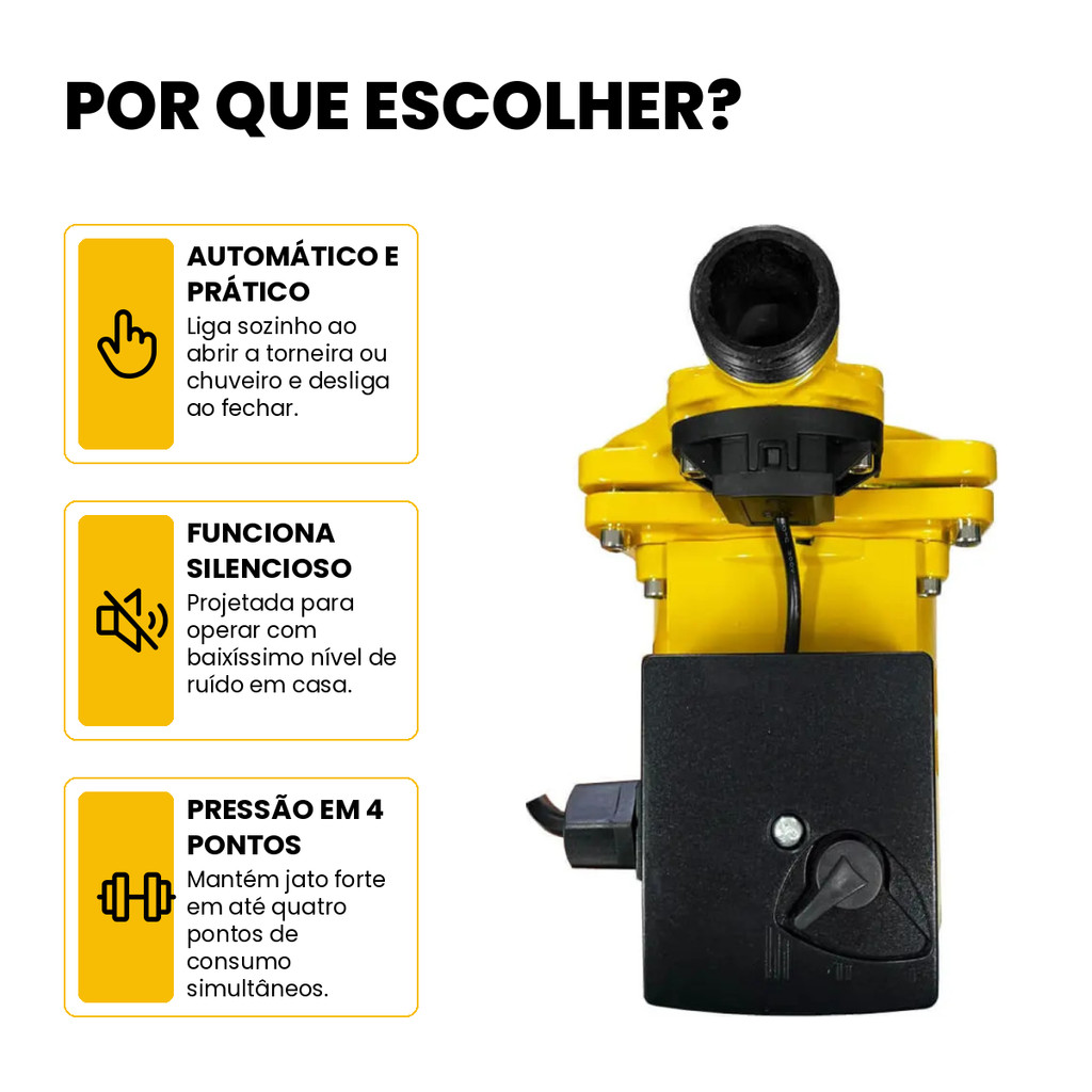 Bomba Pressurizadora de Água JST P300 320W 127V 15 mca Silenciosa · foto 2