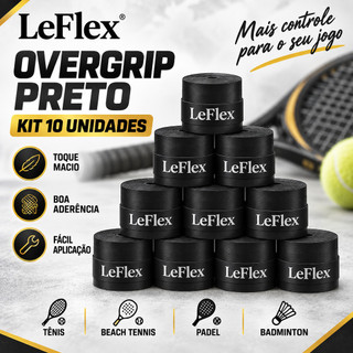 Kit 10x Overgrip Fita Premium Cabo Raquete Beach Tenis Tennis Padel Badminton Confort…