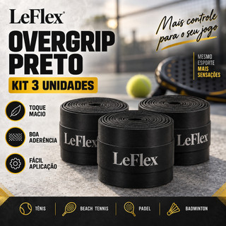 Kit 3x Overgrip Fita Premium Cabo Raquete Beach Tenis Tennis Padel Badminton Confort Grip…