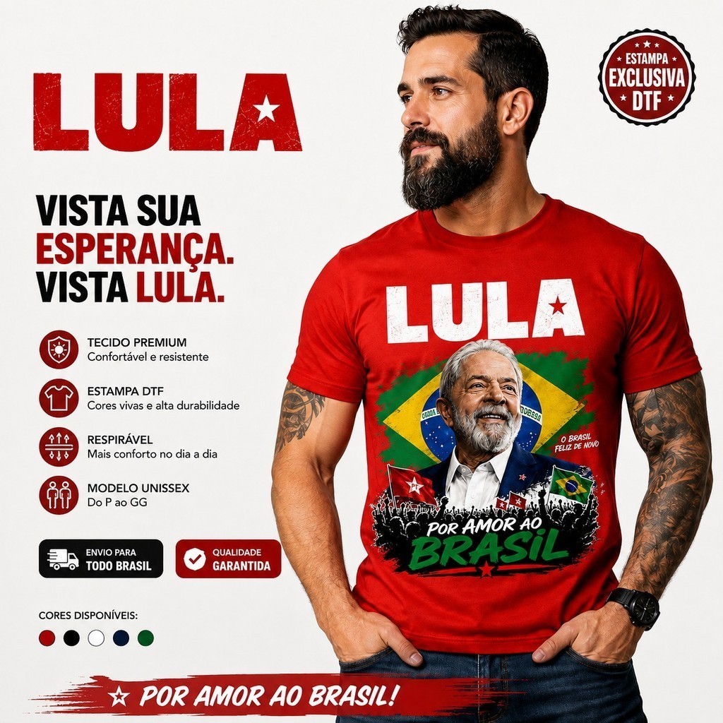 Camisa Personalizada Lula