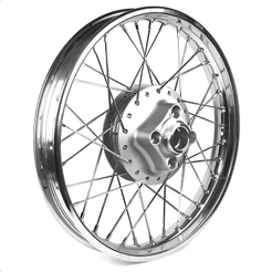 Roda Traseira Completa Montada Alinhada Honda Titan 125 00/04 - Fan 125 05/08 - Aro Cromado Raio 4mm