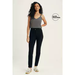 Calça Feminina Nervuras Marialícia Preto