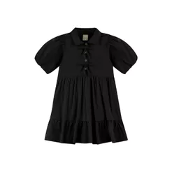 Vestido Infantil Menina Laços Colorittá Preto