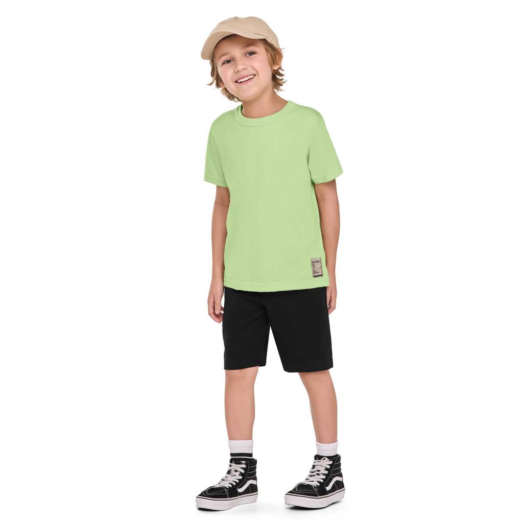 Conjunto Curto Infantil Menino Moto Elian Verde — imagem 2 de 2